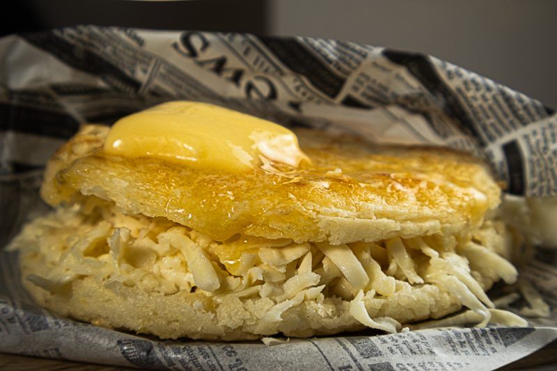 Arepa con queso